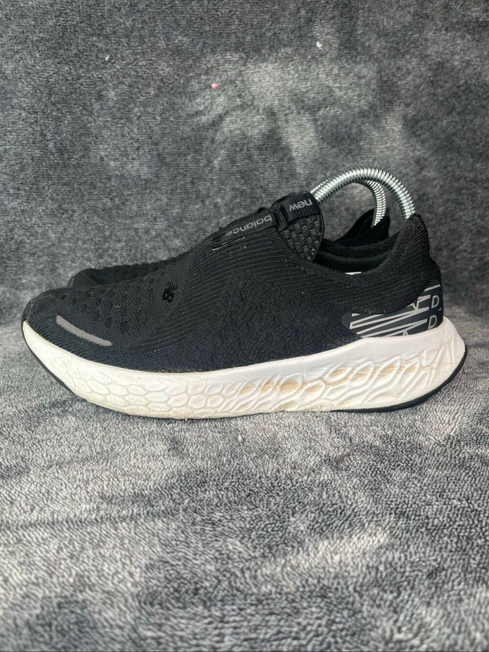 New Balance Fresh Foam X 1080 Unlaced Slip On Running Shoes Black White M1080SLK